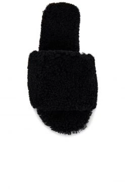 RAYE Shearling Sandal In Black -RAYE Sales Shop RAYE WZ1758 V4