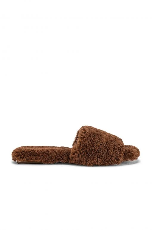 RAYE Shearling Sandal In Camel -RAYE Sales Shop RAYE WZ1759 V1