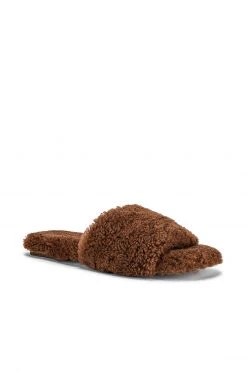 RAYE Shearling Sandal In Camel -RAYE Sales Shop RAYE WZ1759 V2