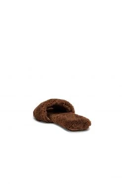 RAYE Shearling Sandal In Camel -RAYE Sales Shop RAYE WZ1759 V3