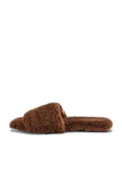 RAYE Shearling Sandal In Camel -RAYE Sales Shop RAYE WZ1759 V5