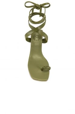 RAYE Moss Heel In Olive Green -RAYE Sales Shop RAYE WZ2073 V4