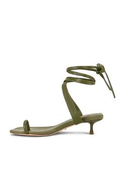 RAYE Moss Heel In Olive Green -RAYE Sales Shop RAYE WZ2073 V5